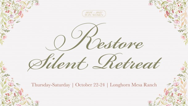 2026 PCPC Women Restore Silent Retreat