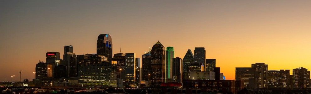 Dallas, TX Skyline at Dusk